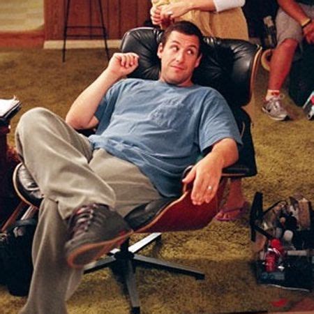 The Eames Lounge Chair Being Used By Adam Sandler In The Movie Click