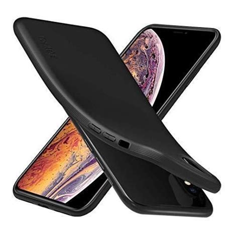 Fashion Case Pochette En Silicone Lisse Antichoc Pour Iphone Xr Noir