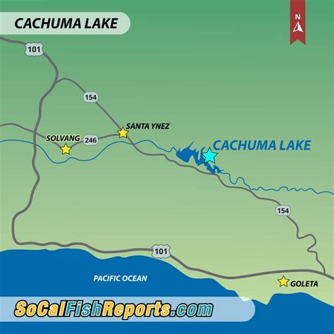 Cachuma Lake - Fish Reports & Map