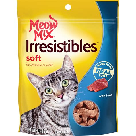 Meow Mix Irresistibles Cat Treats, Soft With Tuna, 3-Ounce Bag – Deal ...