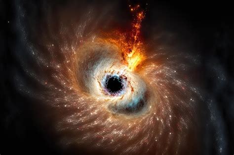 Premium Ai Image Supermassive Black Hole In The Galaxys Center 87 Messier