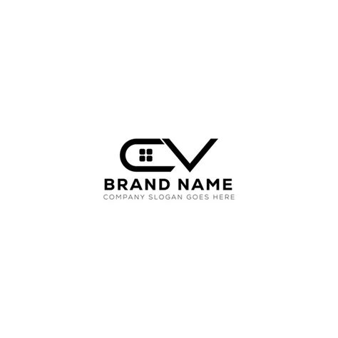 Premium Vector Cv Letter Creative Real Estate Vector Logo Design Cv