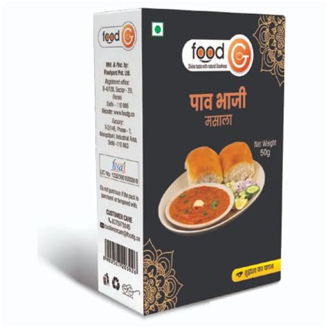 Food G Pav Bhaji Masala Gm Packaging Type Packets At Rs Pack In