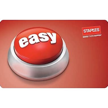 Staples® Easy Button Gift Cards | Staples®