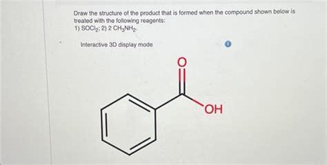 Solved Draw The Structure Of The Product That Is Formed When Chegg