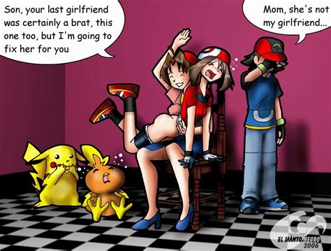 Rule 34 Animated Ash Ketchum Delia Ketchum Pokemon El Manto Negro