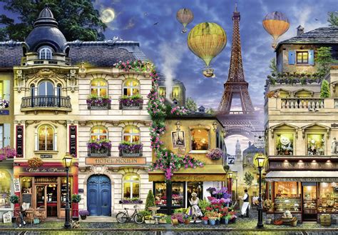 Ravensburger Jigsaw Puzzle Evening Walk In Paris Board Game At