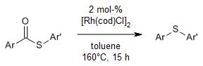 Rh I Catalyzed Intramolecular Decarbonylation Of Thioesters