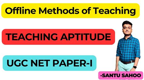 Offline Methods Of Teaching II Teaching Aptitude II UGC NET PAPER I