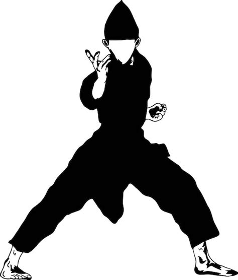 Pencak Silat Icono Logo Vector Vector Premium