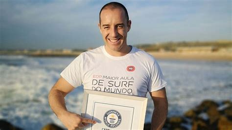 Guinness Reconhece Recorde De Tiago Pires Surf Jornal Record