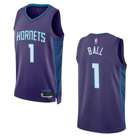 Lamelo Ball Statement Edition Charlotte Hornets 2022 23 Purple Swingman Jersey