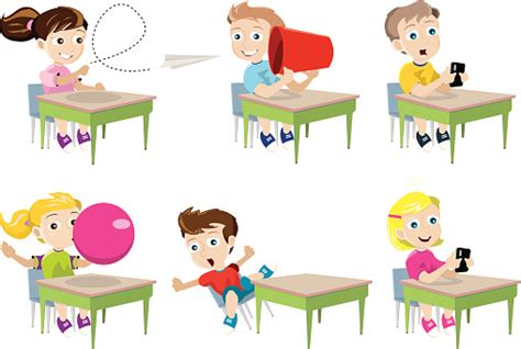 Distracted School Kids Stock Illustration Download Image Now Istock