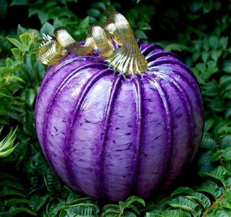 Pumpkin Glass Pumpkins Purple Pumpkin Sea Glass Art Projects