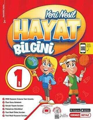 Kırmızı Beyaz Yayınları 1 Sınıf Yeni Nesil Hayat Bilgini Bkmkitap