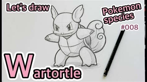 How To Draw Wartortle Pokemon 008 Easy Step By Step Drawing Tutorial