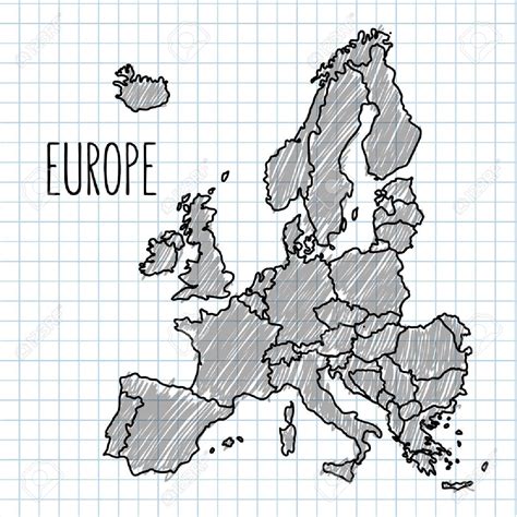 Dibujos De Mapas Europa Para Colorear Vsun