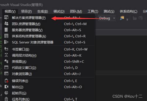 Visual Studio 2013 不小心关掉“解决方案资源管理器”怎么办？vs解决方案怎么打开 Csdn博客