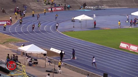 Jamaica Carifta Trials Bovel Mcpherson 46 86 In 400m Heats Youtube