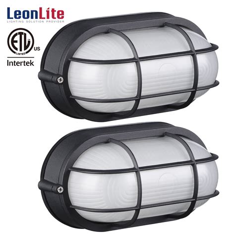 Leonlite Outdoor Bulkhead Light 4 Inch Marine Wall Lights E26 Socket