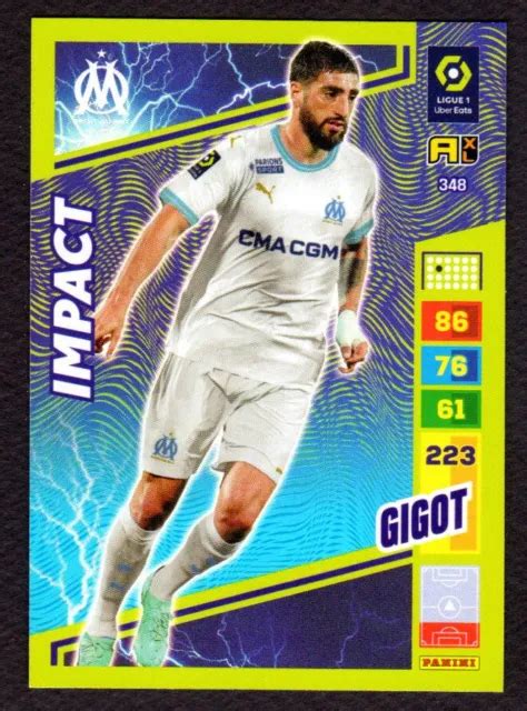 CARTE PANINI ADRENALYN XL 2023 24 Ligue 1 348 Samuel GIGOT OM