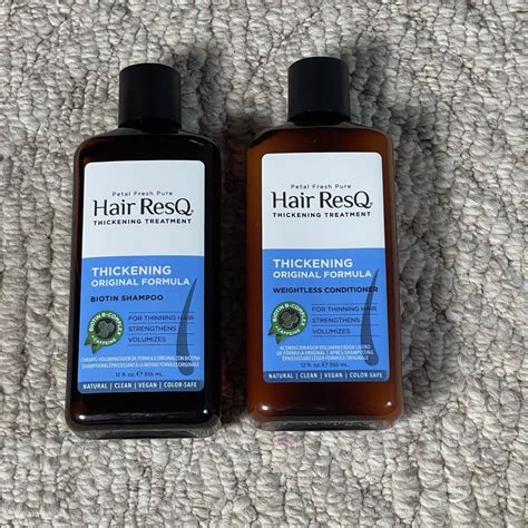Hair ResQ Ultimate Thickening Shampoo Conditioner Set Biotin 12 oz ...