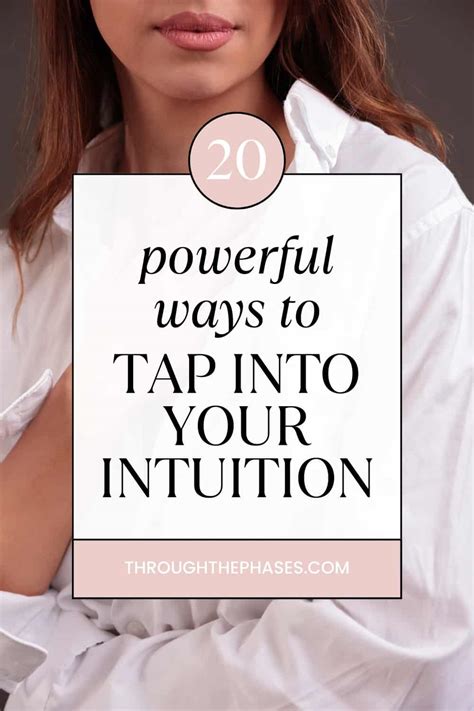 How To Tap Into Your Intuition 20 Powerful Tips Through The Phases