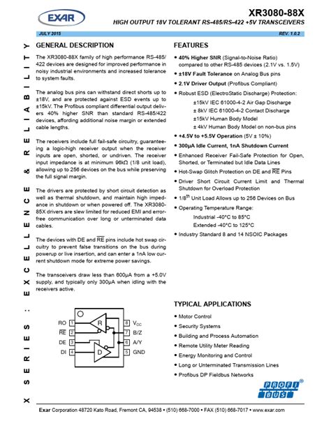 XR3080XED F TRANSCEIVERS Datasheet Distributor Stock And Price