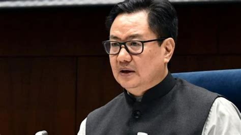 Grounded In Tradition Law Minister Kiren Rijiju Justifies Centres