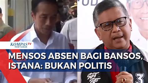 Mensos Risma Tak Diajak Bagi Bansos Sekjen Pdip Hasto Bansos Jadi