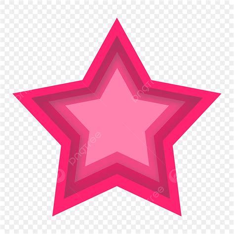 Rosa Estrella Corte De Papel Viento Png Material Libre PNG , Pentagrama