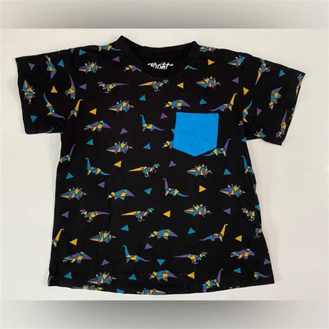 Eighty Eight Shirts Tops Eightyeight Brand Black Paper Dino