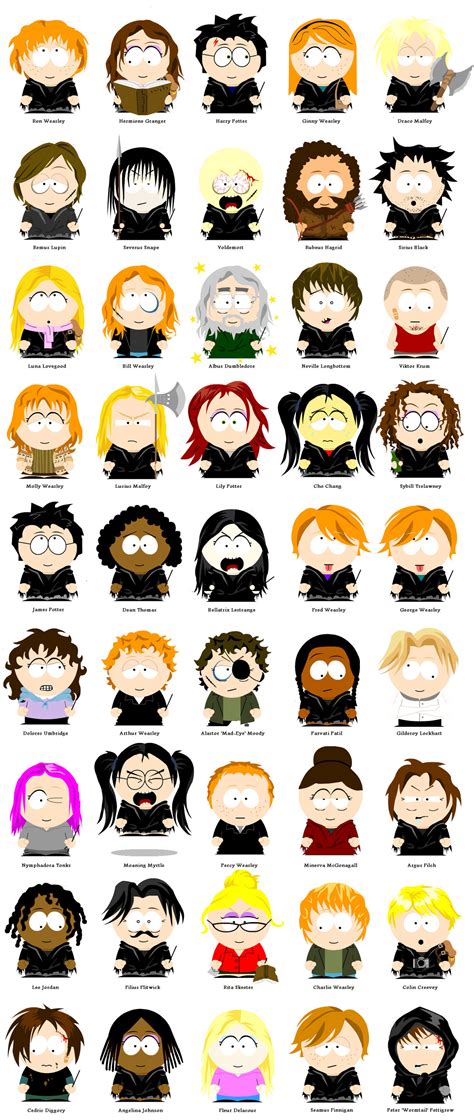 South Park Main Characters Names