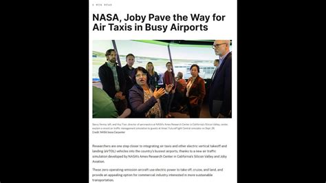 Joby Aviation Uam Nasa Joby