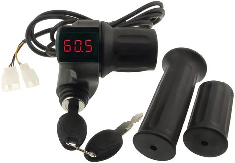 Half Length Twist Throttle With Key Switch 0 99 Volt Red Led Power