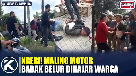 Maling Motor Terjatuh Langsung Digebukin Warga Youtube