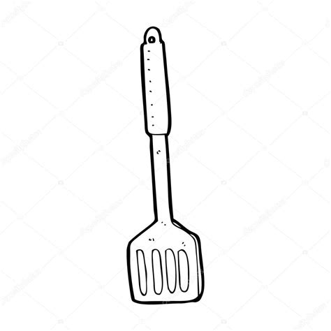 Cartoon Kitchen Spatula Stock Vector By Lineartestpilot