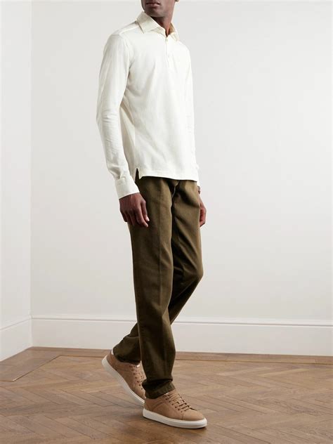 Kiton - Cotton Polo Shirt - White Kiton