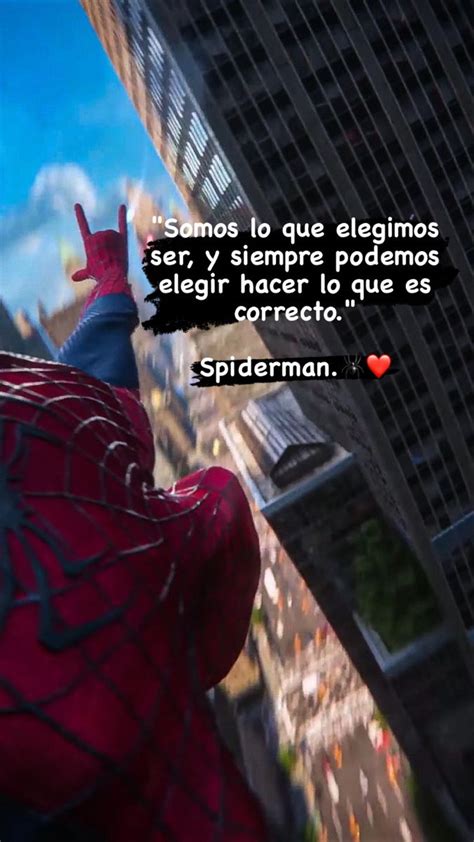 Pin de Jael Hernandez Ruiz en Inspiración en 2024 Frases de spiderman