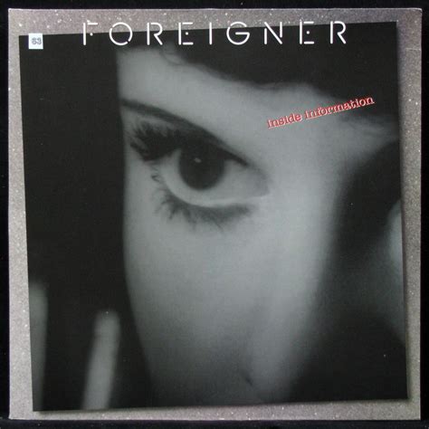 Пластинка Foreigner Inside Information 1987 NM NM арт 311954