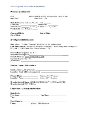 Fillable Online PSIP FORM 002 Docx Fax Email Print PdfFiller