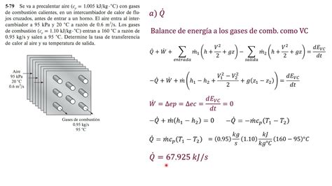 Intercambiador De Calor Balance De Energía Ejercicio Resuelto Youtube