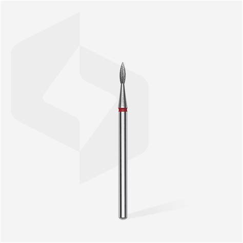 Diamond Nail Drill Bit Pointed Flame Red Expert Head Diameter Mm