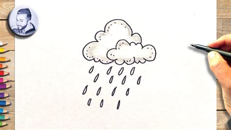 Comment Dessiner Des Nuages Et Des Gouttes De Pluie Youtube