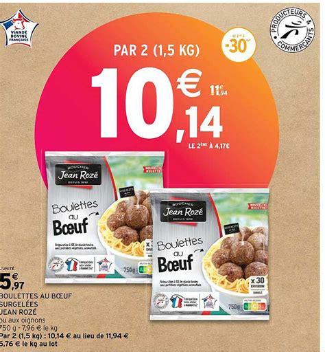 Promo 30 Boulettes Au Bœuf chez Lidl iCatalogue fr