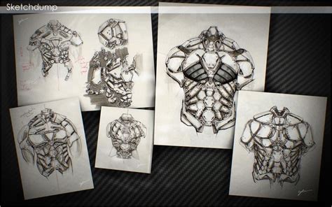 Armour Sketches Georg L Schner Sketches Concept Art Art