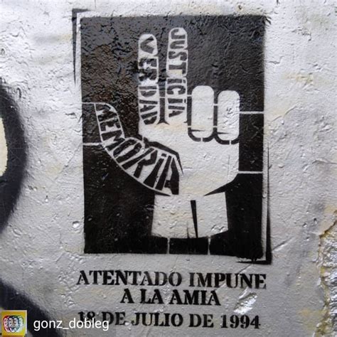 Memoria Verdad Y Justicia Por BsAs Stencil Argentina Arte Callejero