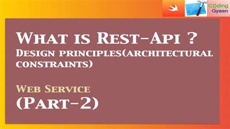 What Is Rest Api Design Principles Architectural Constraints Youtube