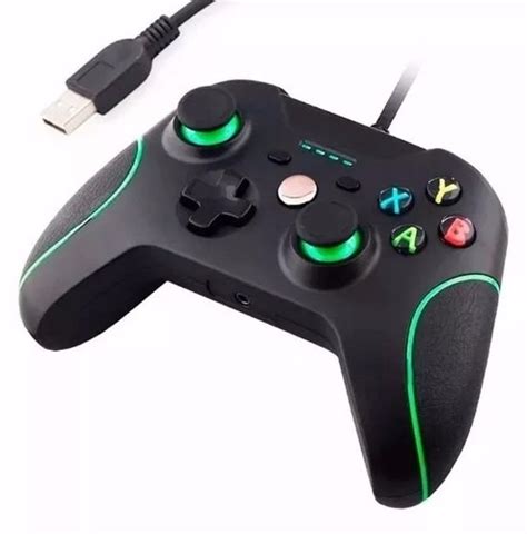 Controle Fio Usb Xbox One Pc Slim Joystick P Pc Manete R