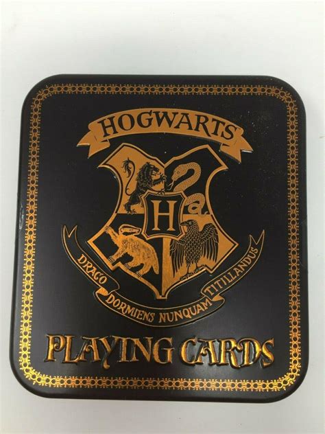 Harry Potter Hogwarts Playing Cards In Collectable Tin Standard